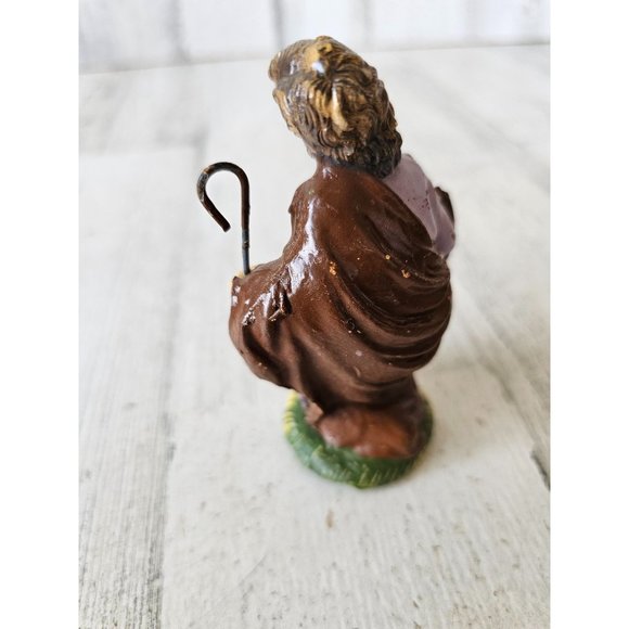 Vintage Italian Joseph Shepherd Italy Nativity village Italia religious decor - Picture 3 of 7